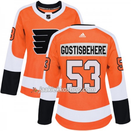 Nainen NHL Philadelphia Flyers Pelipaita Shayne Gostisbehere 53 Adidas 2017-2018 Oranssi Authentic